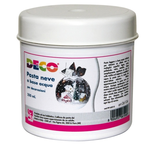 [D93946] Barattolo pasta da neve 250ml DECO