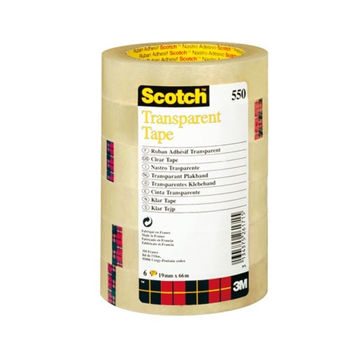 [D68546] TORRE 8 RT NASTRO ADESIVO Scotch(R) 550 19MMX66M IN PPL