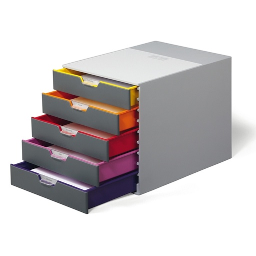 [D68813] CASSETTIERA A 5 CASSETTI VARICOLOR DURABLE