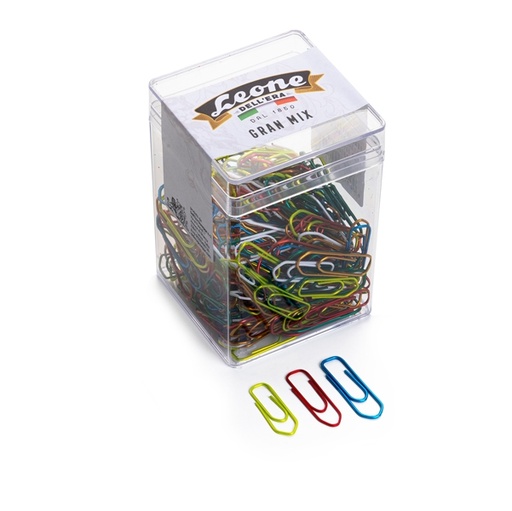 [D68848] GRAN MIX FERMAGLI COLORATI 125gr ASSORTITI LEONE