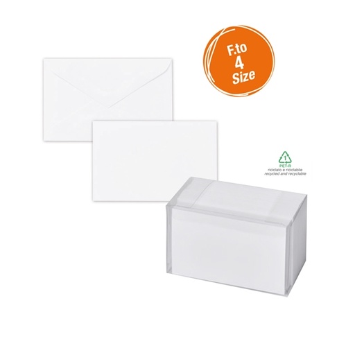 [D68897] SCATOLA 100biglietti+100buste f.to 4 75x112mm DALMAZIA 8304 SADOCH