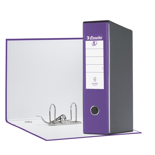 [D68922] Registratore EUROFILE G55 viola dorso 8cm f.to protocollo ESSELTE