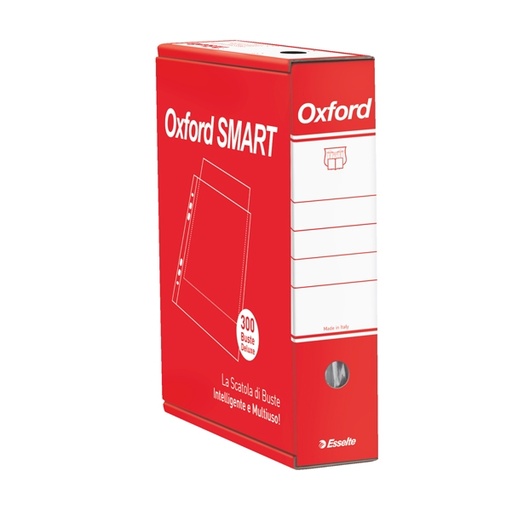 [D68951] SCATOLA 6x50 BUSTE FORATE 22X30 B.A. DE LUXE OXFORD SMART ESSELTE