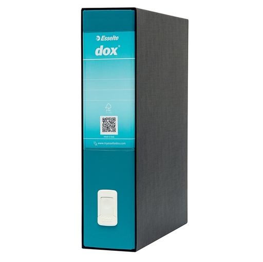 [D69067] Registratore Dox 2 verde mare dorso 8cm f.to protocollo Esselte
