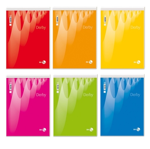 [D69585] BLOCCO NOTE DERBY 210x297mm 70fg 60gr PM 5mm BM