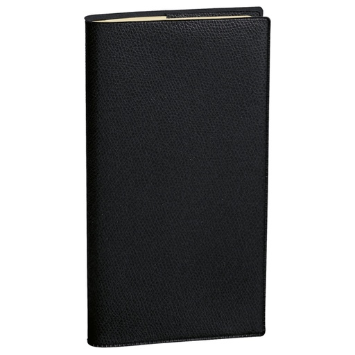 [D69965] Agenda Planing Planital c/spirale 8,8x17cm Impala nero 2023 Quo Vadis