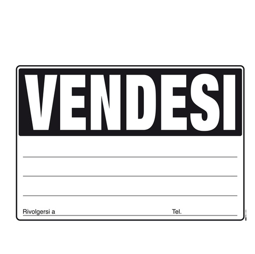 [D69997] CARTELLO VENDESI 24x33cm colori ass giallo-verde-arancio-fuxia E9202 EDIPRO