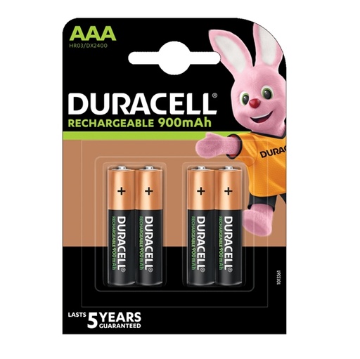 [D70167] Blister 4 pile ricaricabili B4 - MiniStilo 800mAh Duracell Duralock precaricata