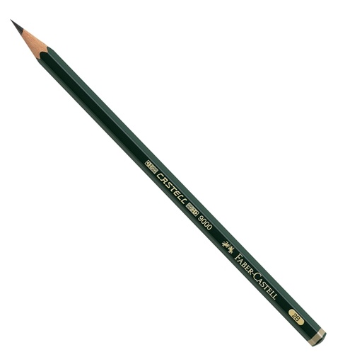 [D70779] MATITA GRAFITE CASTELL 9000 2B esagonale FABER CASTELL