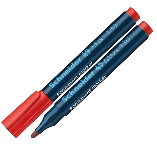 [D70844] Marcatore MAXX 130 permanente punta conica rosso SCHNEIDER
