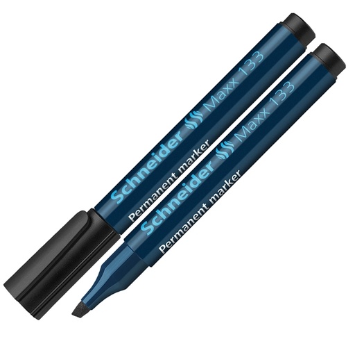 [D70845] Marcatore MAXX 133 permanente punta scalpello nero SCHNEIDER