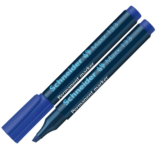 [D70846] Marcatore MAXX 133 permanente punta scalpello blu SCHNEIDER