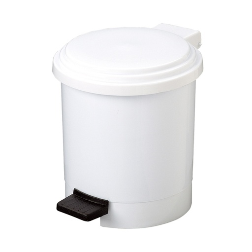 [D71000] PATTUMIERA A PEDALE RUF IN PPL BIANCO 6Lt