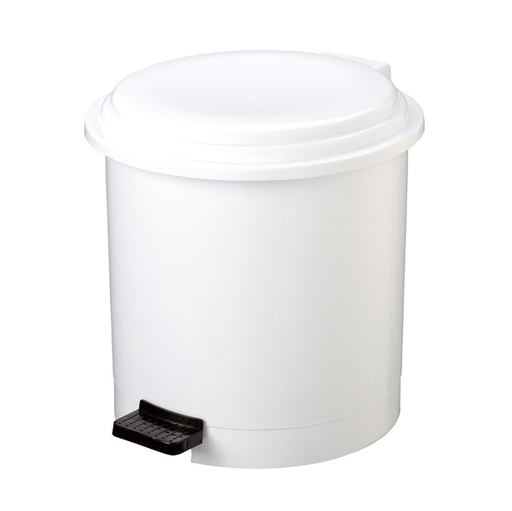 [D71001] PATTUMIERA A PEDALE RUF IN PPL BIANCO 12Lt