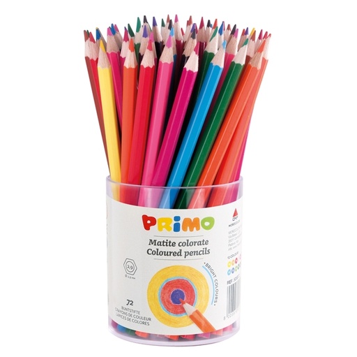 [D71016] BICCHIERE DA 72 PASTELLI COLORATI 100 FSC in 12 colori PRIMO