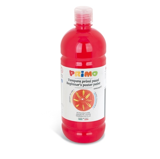 [D71074] Tempera pronta Primi Passi 1lt rosso vermiglio PRIMO