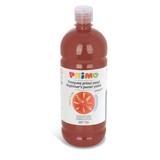 [D71082] Tempera pronta Primi Passi 1lt terra siena bruciata PRIMO