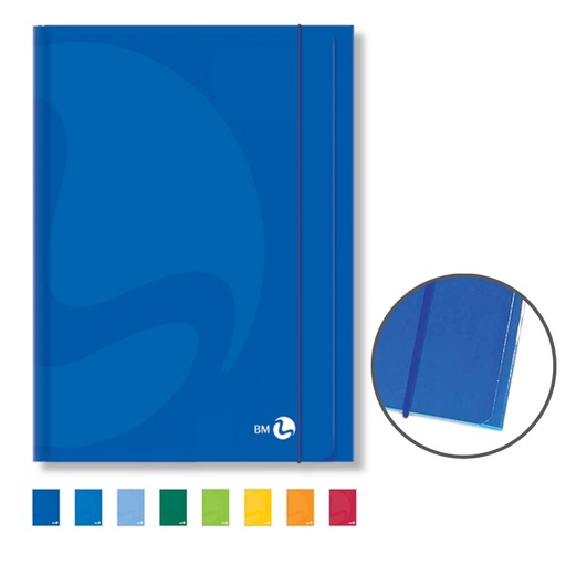 [D71168] CARTELLA 3 LEMBI C/ELASTICO 25,5x35cm COLOR colori assortiti BM