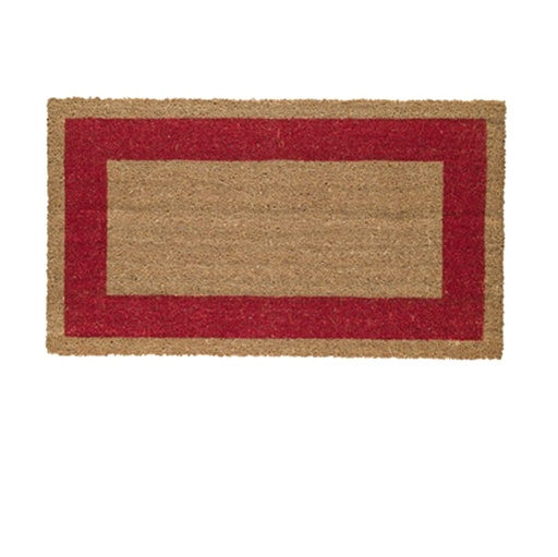 [D71233] ZERBINO COCCO C/FONDO IN VINILE 60X100CM ROSSO VELCOC