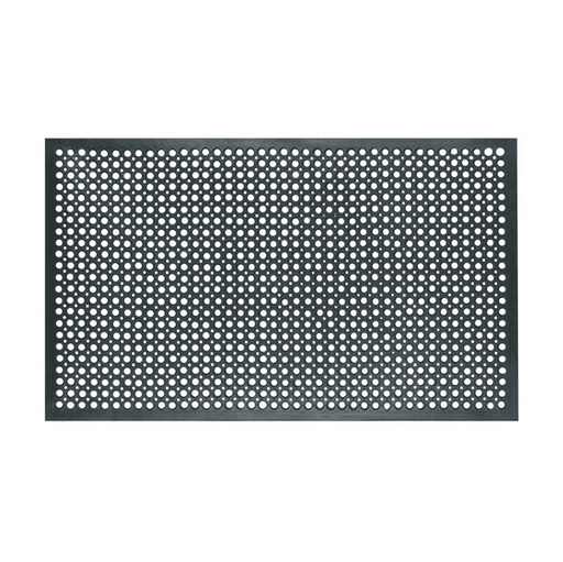 [D71234] ZERBINO IN GOMMA ENTRANCE NERO 91X153CM VELCOC