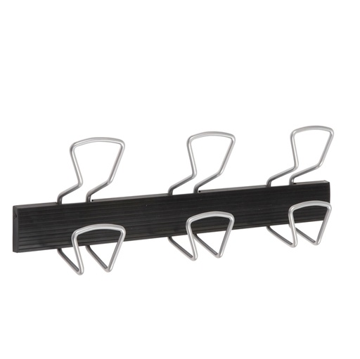 [D71276] Appendiabiti da muro a 3 Posti L48cm Alba