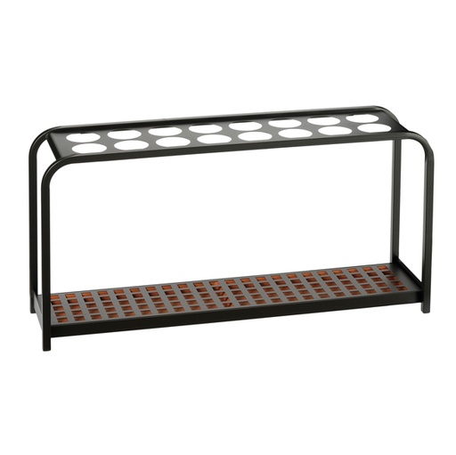 [D71290] PORTAOMBRELLI MULTI A 16 POSTI NERO
