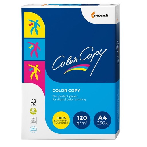 [D71483] CARTA BIANCA COLOR COPY A4 210x297mm 120gr 250fg MONDI
