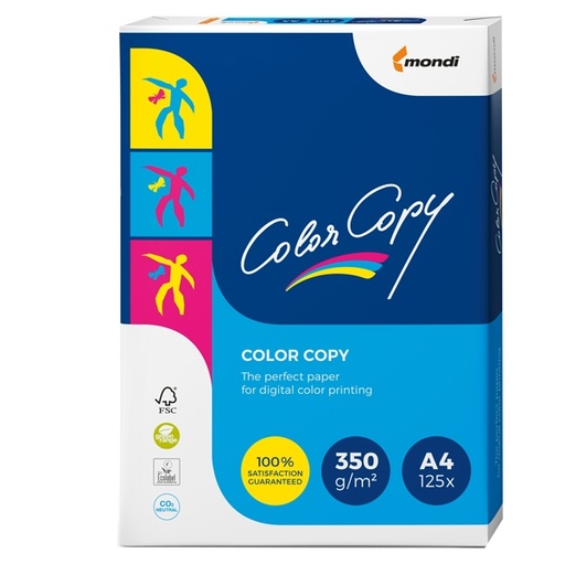 [D71486] CARTA BIANCA COLOR COPY A4 210x297mm 350gr 125fg MONDI