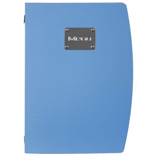 [D71610] PORTA MENU' A4-24x34cm BLU RIO con 1 INSERTO DOPPIO