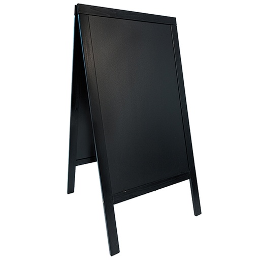 [D71637] LAVAGNA NERA A CAVALLETTO 69x125cm SANDWICH Securit