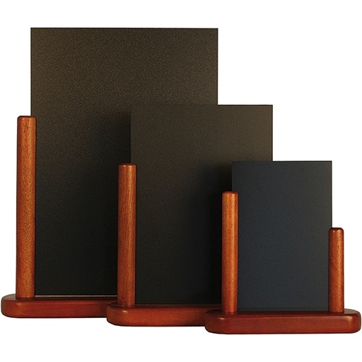 [D71654] LAVAGNA DA TAVOLO MOGANO A5-20x23x6cm ELEGANT Securit