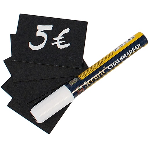 [D71669] Set 20 TAG nere 5,2x7,4cm (A8) Securit