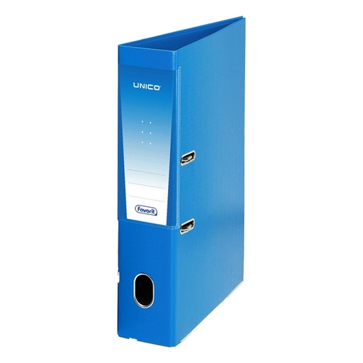 [D71761] Registratore Unico Rado s/custodia azzurro dorso 8cm f.to protocollo Favorit