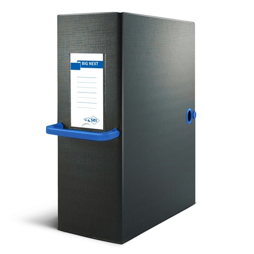 [D71825] Scatola archivio Big Next 160 nero/blu 25x35cm dorso 16cm