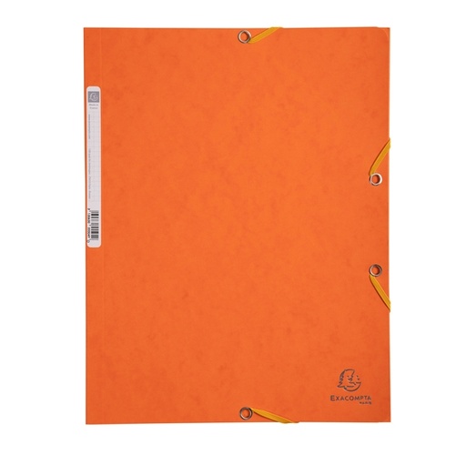 [D71861] CARTELLA CON ELASTICO 24x32CM ARANCIO CARTONCINO LUSTRE' 425gr