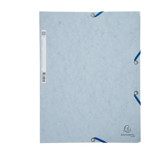 [D71871] CARTELLA CON ELASTICO 24x32CM GRIGIO CHIARO CARTONCINO LUSTRE' 425gr