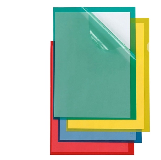[D71936] 25 CARTELLINE A L 21X29,7 BLU POLI 150 COLOR PPL B.A. SEI
