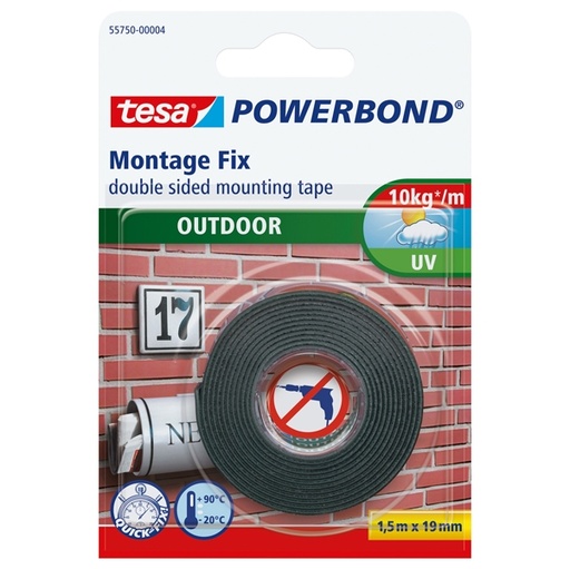 [D71960] NASTRO BIADESIVO 19mmx1,5mt POWERBOND ESTERNI Tesa