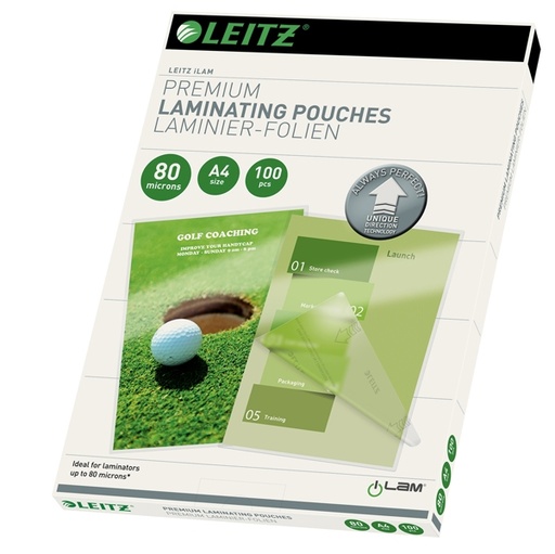 [D72012] 100 POUCHES iLAM A4-216x303mm 80micron LEITZ