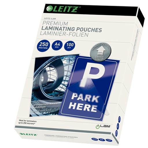 [D72015] 100 POUCHES iLAM A4-216x303mm 250micron LEITZ