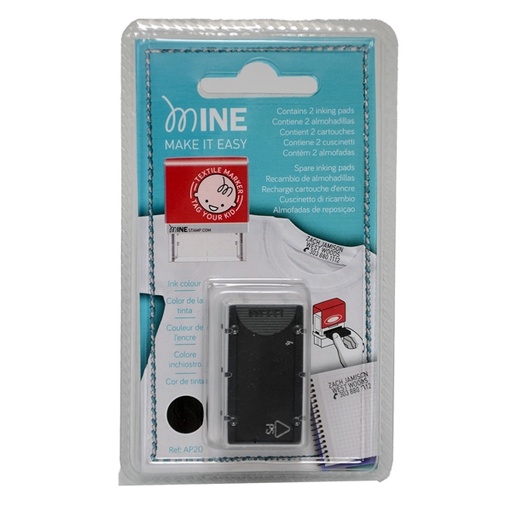 [D72046] Blister 2 TAMPONI MINE AP 20 per TIMBRO MINE COLOP