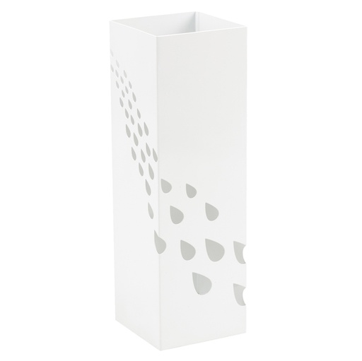 [D94044] Portaombrelli in metallo verniciato fantasia gocce bianco