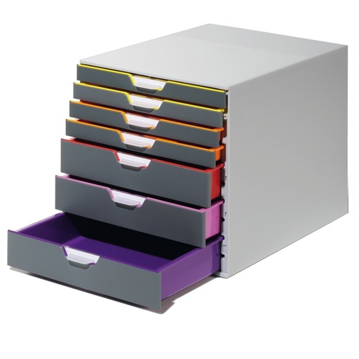 [D72069] CASSETTIERA A 7 CASSETTI VARICOLOR DURABLE