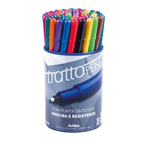 [D72079] BARATTOLO 50 PENNARELLI TRATTO PEN colori assortiti