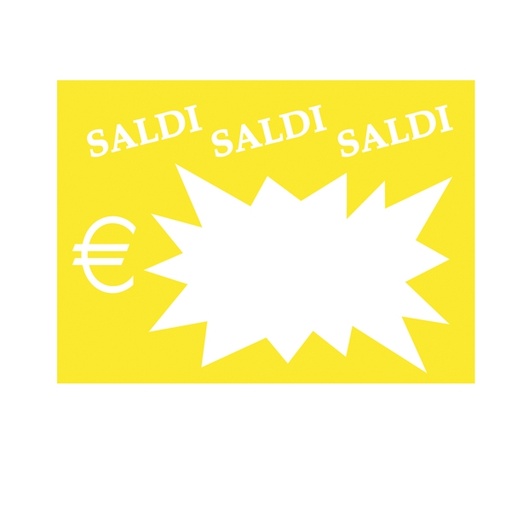 [D72121] 50 SEGNAPREZZI Flash Saldi 8x11cm colori ass. CWR 06043