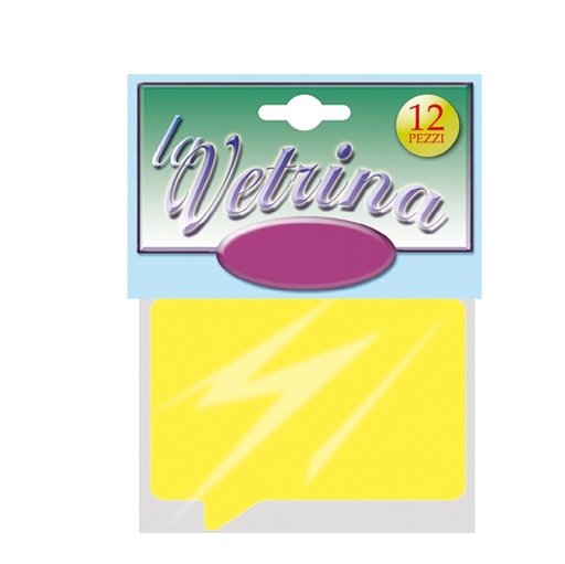 [D72123] 12 SEGNAPREZZI Fumetto 11x15,5cm CWR 05989
