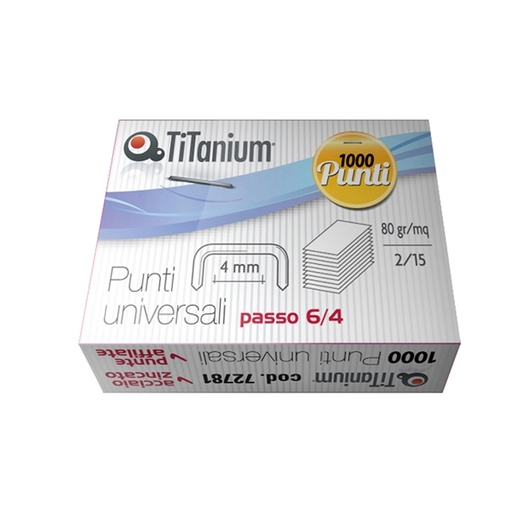 [D72781] SCATOLA 1000 PUNTI UNIVERSALI TiTanium 6/4