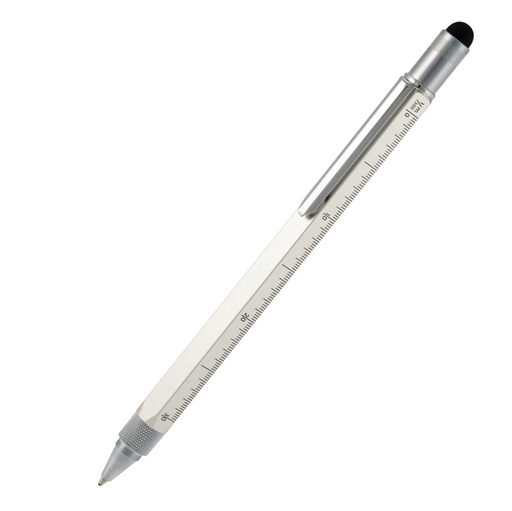 [D72922] PENNA A SFERA TOOL PEN™ ARGENTO punta M MONTEVERDE