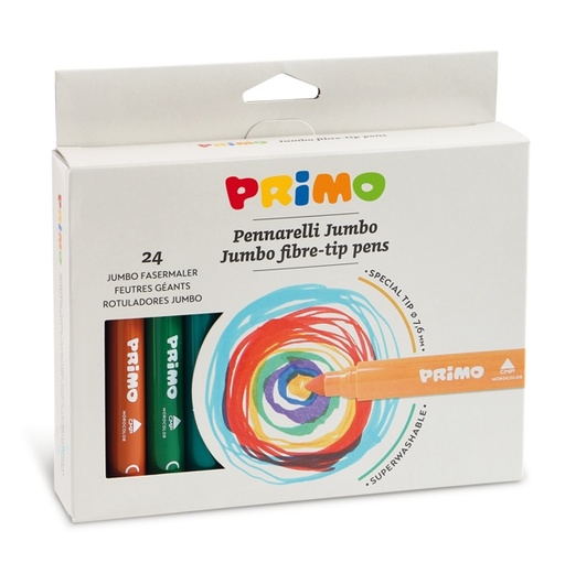 [D73143] ASTUCCIO 24 PENNARELLI JUMBO SUPERLAVABILI PRIMO