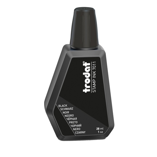 [D73337] INCHIOSTRO NERO 28ml per TIMBRO IN GOMMA 7011 TRODAT